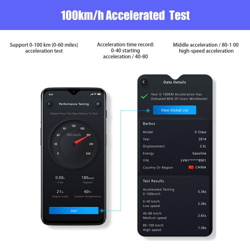 [EU Ship]XTOOL AD10 OBD2 Diagnostic Scanner Work with Android/Windows With HUD Head Up Display PK EML327