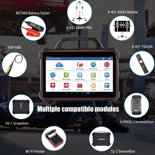 [EU/UK Ship] Launch X431 PAD VII PAD 7 Full System Diagnostic Tool with Smartlink C Support Online Coding and Programming