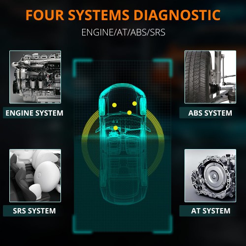 [EU Ship]GODIAG GD202 4 System Diagnostic Tool with 11 Special Functions Lifetime Free Update