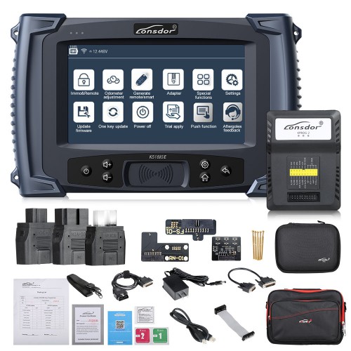 Lonsdor K518ISE Key Programmer with All Licenses Plus ADP 8A/4A Adapter and LKE Emulator for Toyota Proximity without PIN