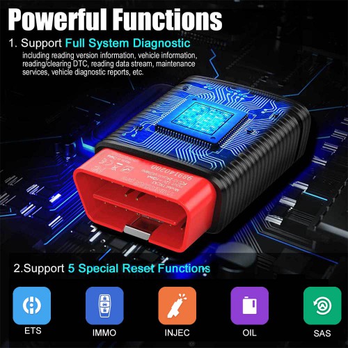ThinkCar Pro Bluetooth OBD2 Full System Diagnostic Scanner with Full Brands Software and 5 Free Reset Software PK Autel AP200