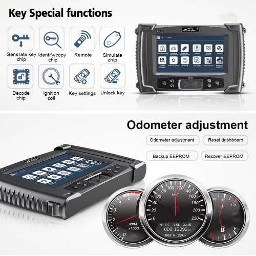 [EU/UK Ship]Lonsdor K518ISE Key Programmer Odometer Adjustment Tool Support V-W 4th 5th IMMO& BMW FEM/EDC &Toyota H Chip Key