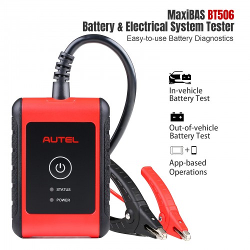 Autel MaxiBAS BT506 Battery and Electrical System Analysis Tool Works with Autel MaxiSys Tablet(Chinese Version)