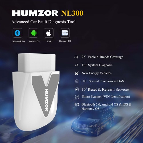 Humzor NEXZSCAN NL300 Full Version iOS Android Code Reader All Software Free with 15 Special Functions Lifetime Free Update pk Thinkdiag Autel AP200