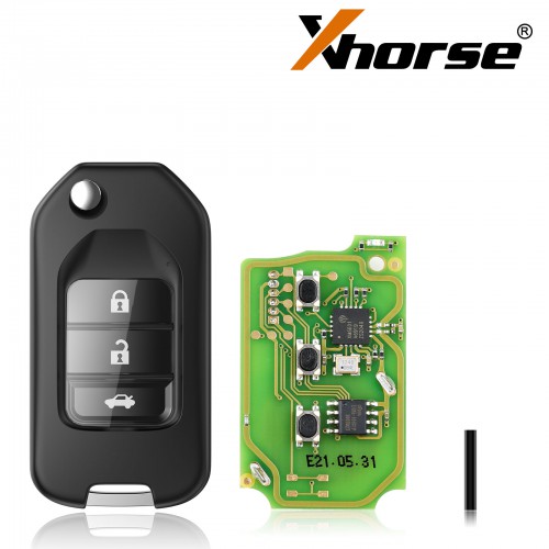 XHORSE XKHO00EN Honda Style Universal Remote Key 3 Buttons X004 (Individually Packaged) for VVDI Key Tool 5pcs/lot Get 25 Points Each Key