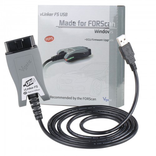 Vgate vLinker FS OBD2 Diagnostic Tool FORScan USB Adapter For Ford/Mazda HS/MS-CAN Auto Switch