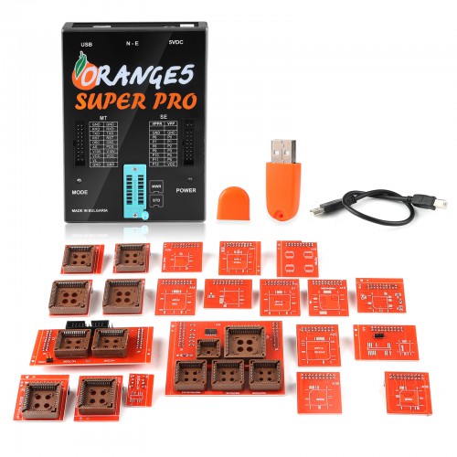 [No Tax]Full Activated Orange5 Orange 5 Super Pro V1.36 Programming Tool With Full Adapter USB Dongle for Airbag Dash Modules
