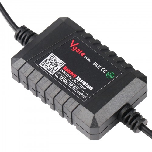 [EU Ship]Vgate Battery Assistant Bluetooth 4.0 Wireless 6~20V Automotive Battery Load Tester Diagnositic Analyzer Monitor for Android & iOS