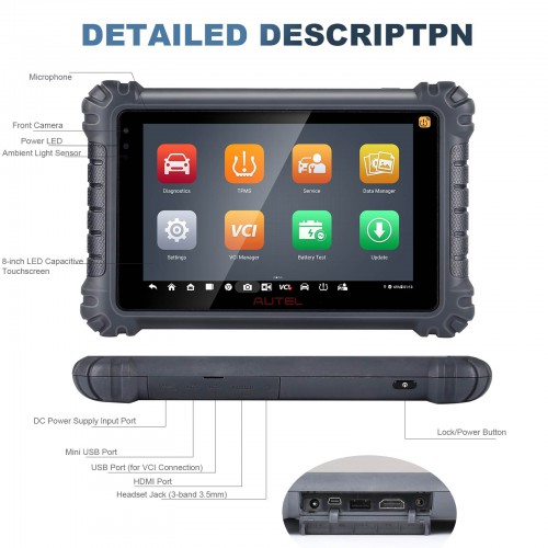 Autel MaxiCOM MK906 Pro-TS/MK906S PRO-TS Top TPMS Programming and Diagnosis with FCA SGW AutoAuth and VAG Guided Functions