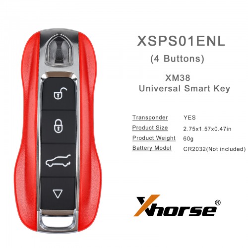 XHORSE XSPS01EN PRO.S Style XM38 Universal Smart Key 5pcs/lot