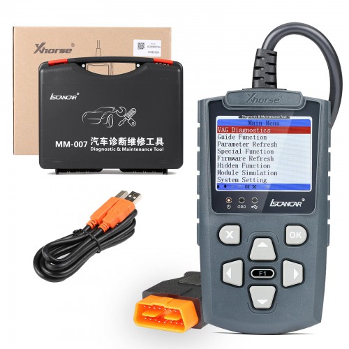 Xhorse Iscancar VAG-MM007 Diagnostic and Maintenance Tool Support MQB Function and Mileage Correction for VW/Audi/Skoda/Seat