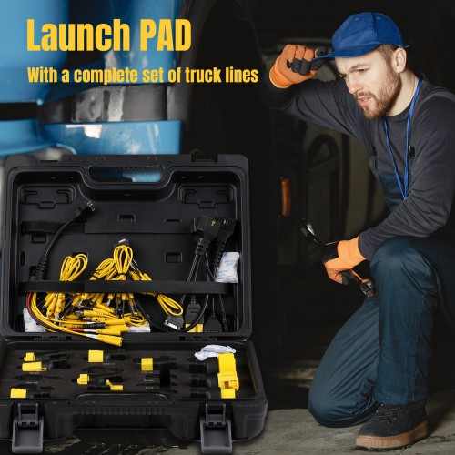 Heavy Duty Truck Software License and Adapters for Launch X431 PAD V/PAD VII/X431 Pro5