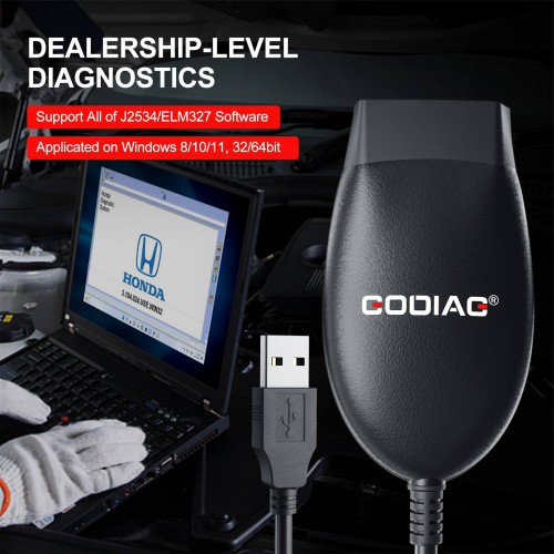 GODIAG GD101 J2534 Compatible with J2534 Passthru & ELM327 Diagnose J1979 Compatible Vehicles Switch Mode Automatically
