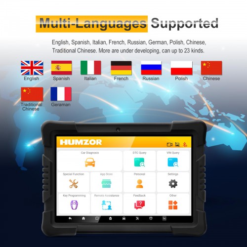 Humzor NexzDAS Pro Bluetooth 9.6inch Tablet Full System Diagnostic Tool with 10 Special Functions PK Autel MK808