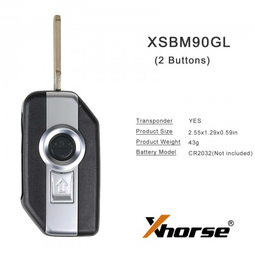 Xhorse XSBM90GL BMW Motorcycle XM38 Smart Key With Shell Without LOGO for VVDI2 and Key Tool Plus