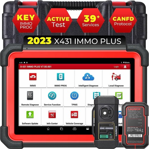 Launch X431 IMMO Plus Key Programmer with X-prog3 3-in-1 for IMMO Clone/ECU Cloning/Full System Diagnostic Support MQB NEC35XX All Key Lost