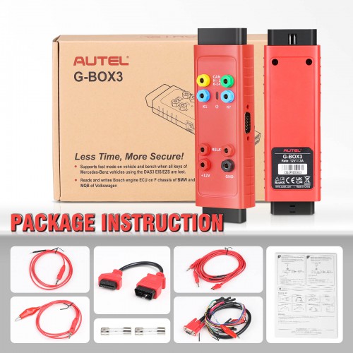 Autel G-BOX3 Key Programming Adapter for Mercedes Benz All Key Lost Work with Autel MaxiIM IM608 PRO II/ IM608 PRO/ IM608 II/ IM508 +XP400PRO