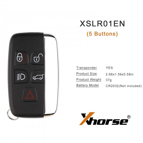 XHORSE XSLR01EN LU.H Style XM38 Universal Smart Key 5pcs/lot