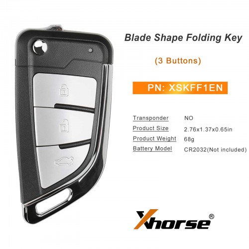 XHORSE XSKFF1EN Blade Shape Folding Key 5pcs/lot