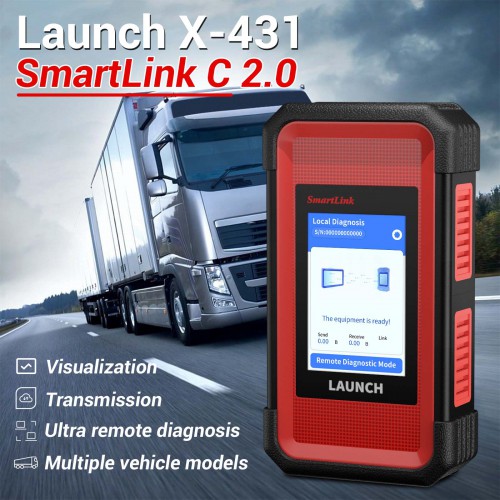 Launch X431 SmartLink C 2.0 Heavy-duty Truck Module for Commercial Vehicles/ Passenger/ New Energy Cars used with X431 PRO3/ V+/PRO3S