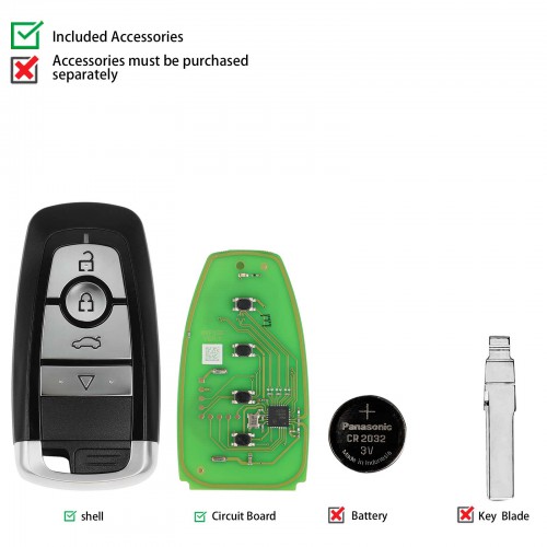 [Pre-order] Xhorse XSFO02EN XM38 Series 4-Button Universal Smart Key 1 Piece