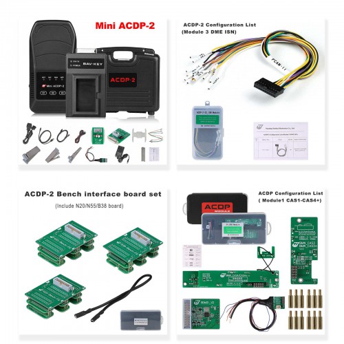 Yanhua ACDP-2 BMW CAS Package with Module 1/3 and License for BMW CAS1/2 /3/3+/3++/4/4+ Add Keys and All Key Lost Cas Module Replace