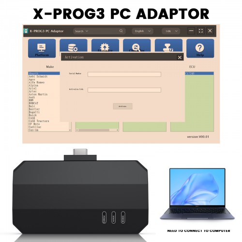 2024 Original Launch X-Prog3 GIII PC Adapter XProg3 ECU Programmer Supports Engine Data Validation Function