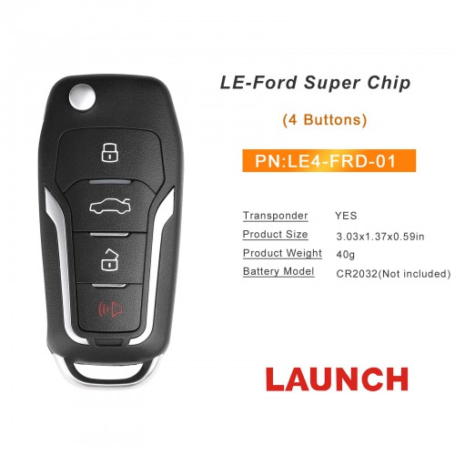 Launch LE-Ford Super Chip (Folding 4 Buttons) LE4-FRD-01