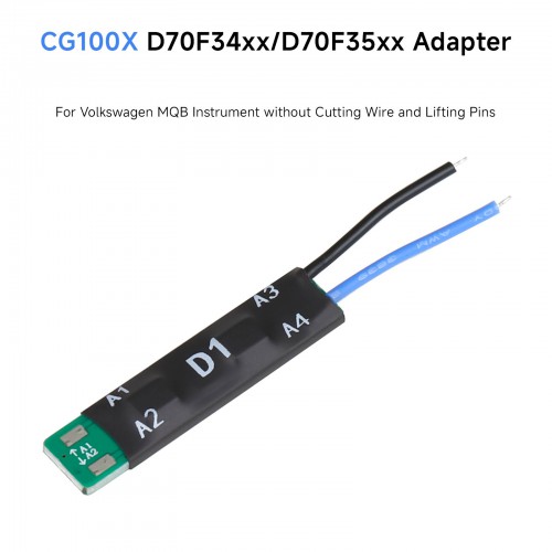 CG100X D70F34xx/D70F35xx Adapter for Volkswagen MQB Instrument without Cutting Wire and Lifting Pins