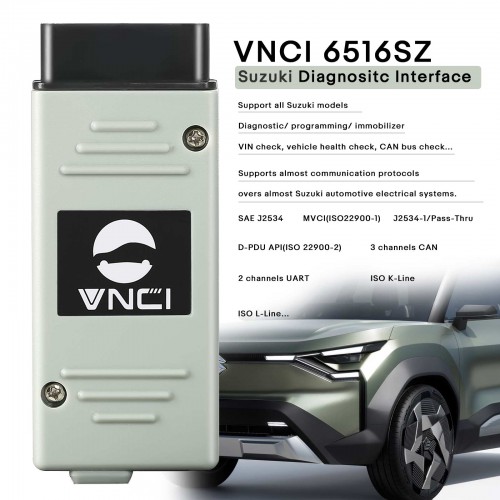 2024 VNCI 6516SZ Suzuki Diagnositc Interface Compatible with SDT-II OEM Software Driver