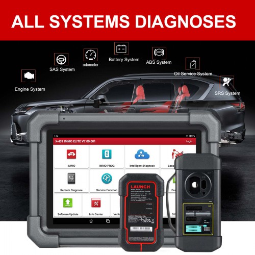 Launch X431 IMMO Elite X-prog3 Complete Key Programming IMMO ECU Clone Diagnostic Tool with 39 Service Functions