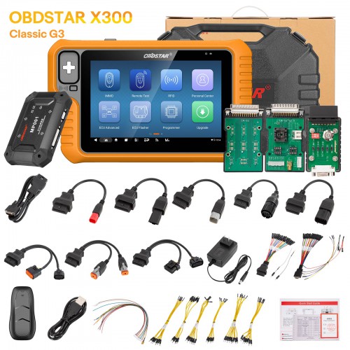2024 OBDSTAR X300 Classic G3 A1+A2 Android 11 Intelligent Key Programmer for Car HD E-Car MOTO Marine with Built-in CANFD Doip Protocols