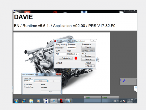 DAF DAVIE Developer Tool(DEVIE DT) Working with DAF VCI lite