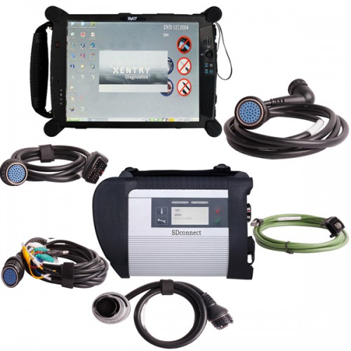 MB SD Connect C4 C5 V2020.9 with DTS Monaco & Vediamo Software Plus EVG7 DL46 Diagnostic Controller Tablet PC Free Installation