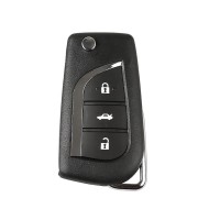 [Sales EU/UK Ship]XHORSE XNTO00EN XN008 Toyota Style Wireless Universal Remote Key 3 Buttons with NXP Chip 5pcs/lot Get 40 Bonus Points for Each Key