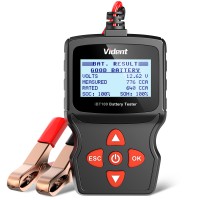 [EU/UK Ship] Vident iBT100 12V Battery Analyzer for Flooded, AGM,GEL 100-1100CCA Automotive Tester Diagnostic Tool