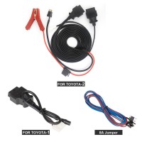 OBDSTAR Toyota-1 + Toyota-2 + 8A  All Keys Lost Adapter for X300 DP Plus/X300 Pro4