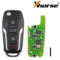 [Clearance Sales][EU/UK Ship]Xhorse XKFO01EN X013 Series Universal Wire Remote Key Fob 4 Button Ford Type 5pcs/lot Get 25 Bonus Points for Each Key