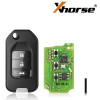XHORSE XKHO00EN Honda Style Universal Remote Key 3 Buttons X004 (Individually Packaged) for VVDI Key Tool 5pcs/lot Get 25 Points Each Key