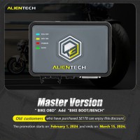 Alientech KESS3 Master Bike Boot Bench Protocols Promotion for Kess V3 Master Bike OBD User Only