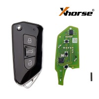 XHORSE XKGA81EN All Black Buttons Universal Wired Remote Key 5pcs/lot