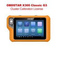 Cluster Calibration Mileage Correction License for OBDSTAR X300 Classic G3