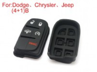 Button Rubber 4+1 Button(Use for Dodge Chrysler Jeep) 5pcs/lot