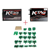 Red PCB EU Version! V5.017 KESS V2.80 Plus V7.020 KTAG V2.25 Plus BDM Probe Adapters Full Set