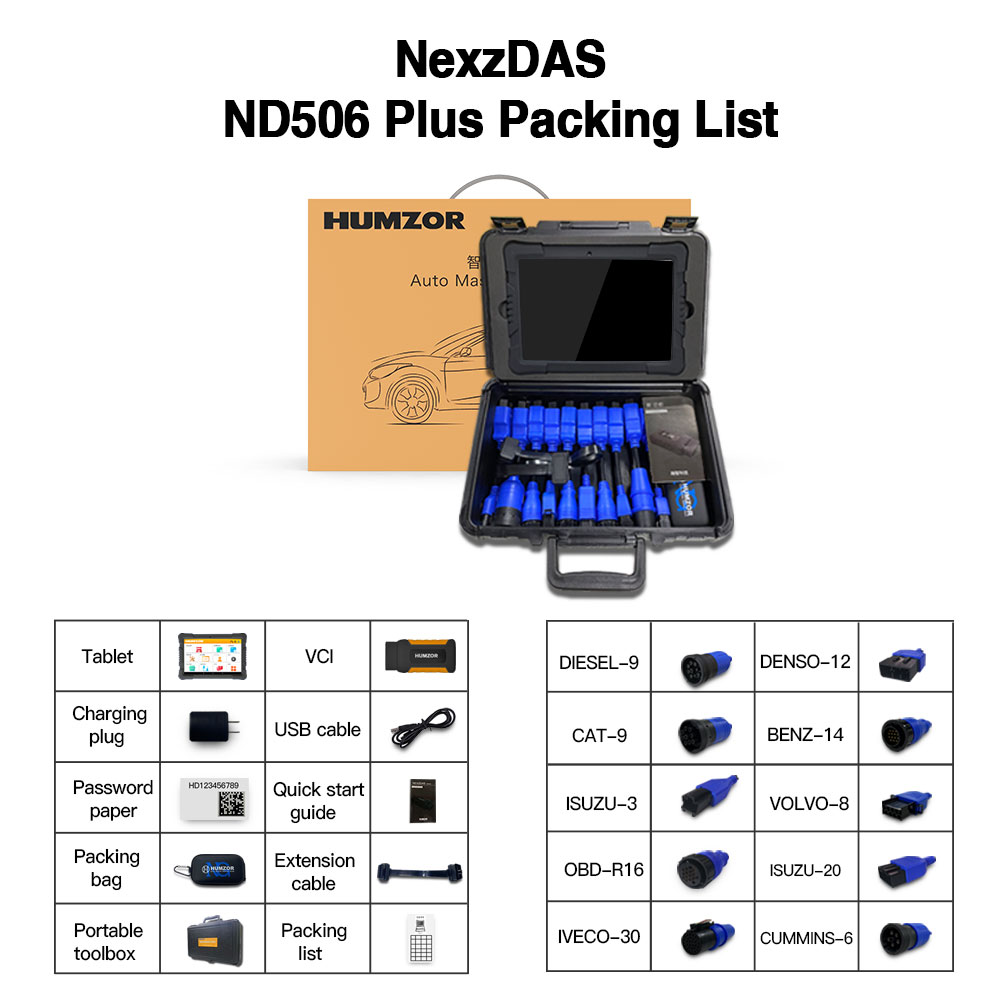 humzor-nexzdas-nd506-plus-package-list