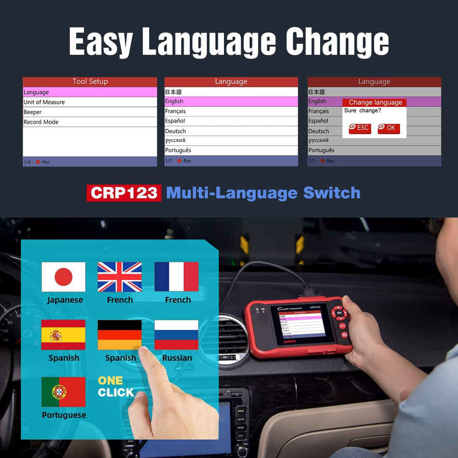 launch crp123 language setting