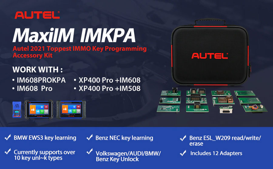 2022 Autel IMKPA Extended Programming Adapter Kit
