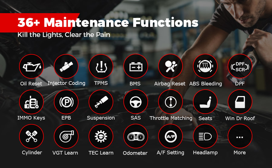 Autel MaxiSys Ultra maintenance function