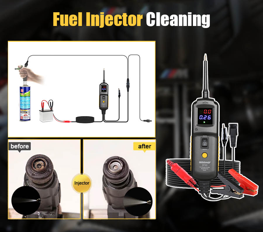 godiag gt101 fuel injector cleaning