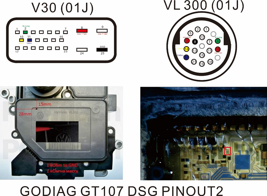 godiag-gt107-v30-vl300-gearbox-pinout